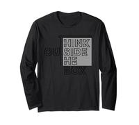 Think Outside The Box Minimalist Motivational Long Sleeve T-Shirt