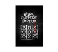 Think Outside The Box Motivational And Inspiring Canvas Poster Bedroom Decor Landscape Office Room Decor Gift Unframe: 12x18inch(30x45cm)