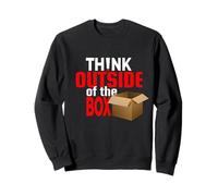 Think Outside the Box T-Shirt - Creative Graphic Tee for Men Sweatshirt