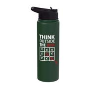 Think Outside The Box Tic-Tac-Toe T-Shirt Stainless Steel Insulated Water Bottle