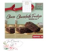 Think Outside the Gift Cake Mix Bundle with Grocery Card List and Chocolate Fudge Brownie Mix 415g - Pack of 2