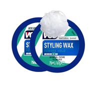 Think Outside the Gift Hair Wax Bundle with Vo5 Styling Wax 75ml (Pack of 2) with Shower Puff - Men’s Grooming Gift Set