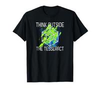 Think Outside The Tesseract | Geometric Parody T-Shirt