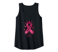 Think Pink in October We Wear Pink Breast Cancer Support Tank Top, Women, Black, XL