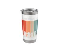 Think Plan Win Chess Pieces Retro Style Stainless Steel Insulated Tumbler