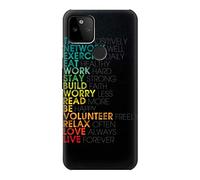 Think Positive Words Quotes Case Cover For Google Pixel 5A 5G