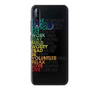 Think Positive Words Quotes Case Cover For LG W30 Pro