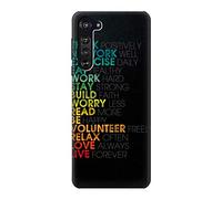 Think Positive Words Quotes Case Cover For Motorola Edge