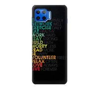 Think Positive Words Quotes Case Cover For Motorola Moto G 5G Plus