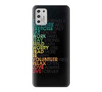 Think Positive Words Quotes Case Cover For Motorola Moto G Stylus (2021)