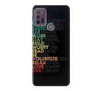 Think Positive Words Quotes Case Cover For Motorola Moto G10 Power