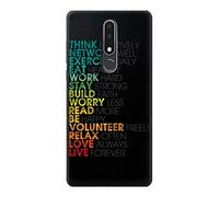 Think Positive Words Quotes Case Cover For Nokia 3.1 plus