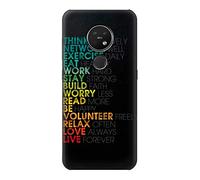 Think Positive Words Quotes Case Cover For Nokia 7.2
