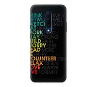 Think Positive Words Quotes Case Cover For OnePlus 7T Pro