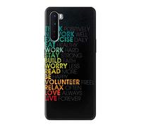 Think Positive Words Quotes Case Cover For OnePlus Nord
