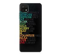Think Positive Words Quotes Case Cover For Samsung Galaxy A22 5G