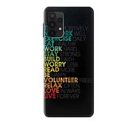 Think Positive Words Quotes Case Cover For Samsung Galaxy A32 4G
