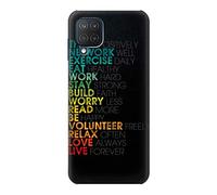 Think Positive Words Quotes Case Cover For Samsung Galaxy M12