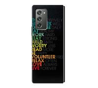 Think Positive Words Quotes Case Cover For Samsung Galaxy Z Fold2 5G