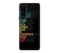 Think Positive Words Quotes Case Cover For Sony Xperia 5 III