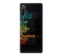 Think Positive Words Quotes Case Cover For Sony Xperia L5