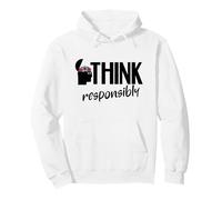 Think Responsibly a Critical Thinking for Truth and Facts Pullover Hoodie