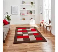 Think Rugs Brooklyn BRK04 Brown Red 160 x 220 cm
