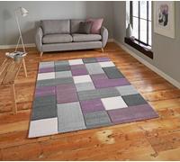 Think Rugs Brooklyn Geometric Purple Rug - 160x220cm