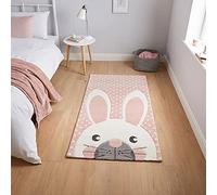 Think Rugs Brooklyn Kids 20341 Rabbit Rug, Pink, 80 x 150 Cm