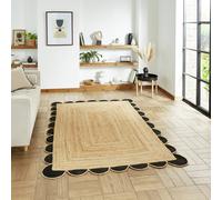 Think Rugs Savannah Natural Jute Flatweave Rug - 120x170 cm