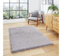 Think Rugs Super Teddy Grey Shaggy Rug - 120x170cm