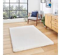 Think Rugs Super Teddy Rug White