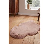 Think Rugs Teddy Shaggy Super Soft Sheepskin Rug Beige