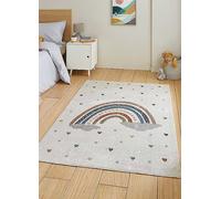 Think Rugs Vida Kids Washable Rainbow Rug Multi
