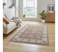 Think Rugs Vintage Terracotta Short Pile Rug - 120x170cm