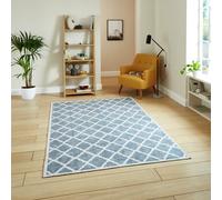 Think Rugs Washable Coral Grey Flatweave Rug - 152x230cm