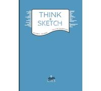 Think + Sketch Notebook: Light Blue