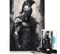 Think Soldier Spartan 1000 Piece Jigsaws for Teenagers Puzzle Wise Think Toy Simple Fun Tight Cut Santa Wish Pick (38x26cm)