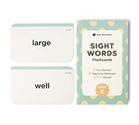 Think Tank Scholar 100+ Grade K (UK: Year 1, Key Stage 1, KS1) Sight Words Flash Cards for Kids Ages 5 to 6 Years Old