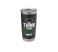 Think Twice Code Once Stainless Steel Insulated Tumbler