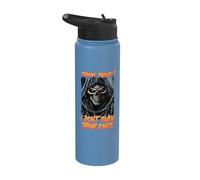 Think Twice I Don’t Even Think Once Cringe Skeleton Stainless Steel Insulated Water Bottle
