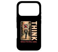 Think While It's Still Legal Dystopian Cyberpunk Censorship Case for iPhone 17 Pro