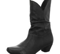 Think! Women's Aida Chrome-Free Tanned Leather Lining Ankle Boot, 0000 Black, 4 UK