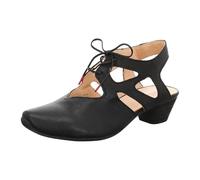 Think! Women's Aida Chrome-Free Tanned Sustainable Slingback Pumps, 0000 Black, 35.5 EU