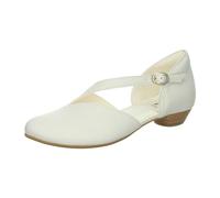 Think! Women's Grace Sustainable Ballet Flat, Bianco 1000, 3.5 UK