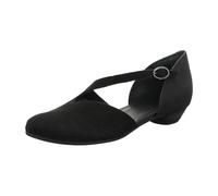 Think! Women's Grace Sustainable Ballet Flats, Black Estate 0010, 7-7.5 UK