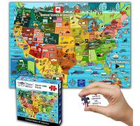 Think2Master Colorful United States Map 1000 Pieces Jigsaw Puzzle for Kids 12+, Teens, Adults & Families. Great Educational Gift for Interest in The USA Map. Size: 26.8” X 18.9”