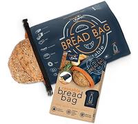 Reusable Bread Bag for Homemade Bread, Large Bread Bags - Patented Freezer Bread Bags For Bread Loaves with Double Lining - Bread Bags BPA Free - Premium Bakery Supplies for Packaging