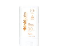 Thinkbaby SPF 30 Sunscreen Stick - Safe, Natural, Water Resistant Sun Cream for Babies, Kids & Adults - Vegan, Mineral UVA/UVB Sun Protection - Reef Friendly Travel Stick, 0.64oz