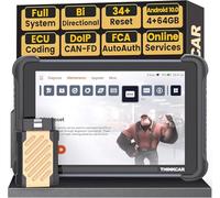 THINKCAR 689BT OBD2 Diagnostic Tool, Bidirectional Car Scanner with 35+ Reset Services, Full System Diagnosis, CAN FD & DoIP, FCA AutoAuth, Wireless Updates for 140+ Vehicle Brands